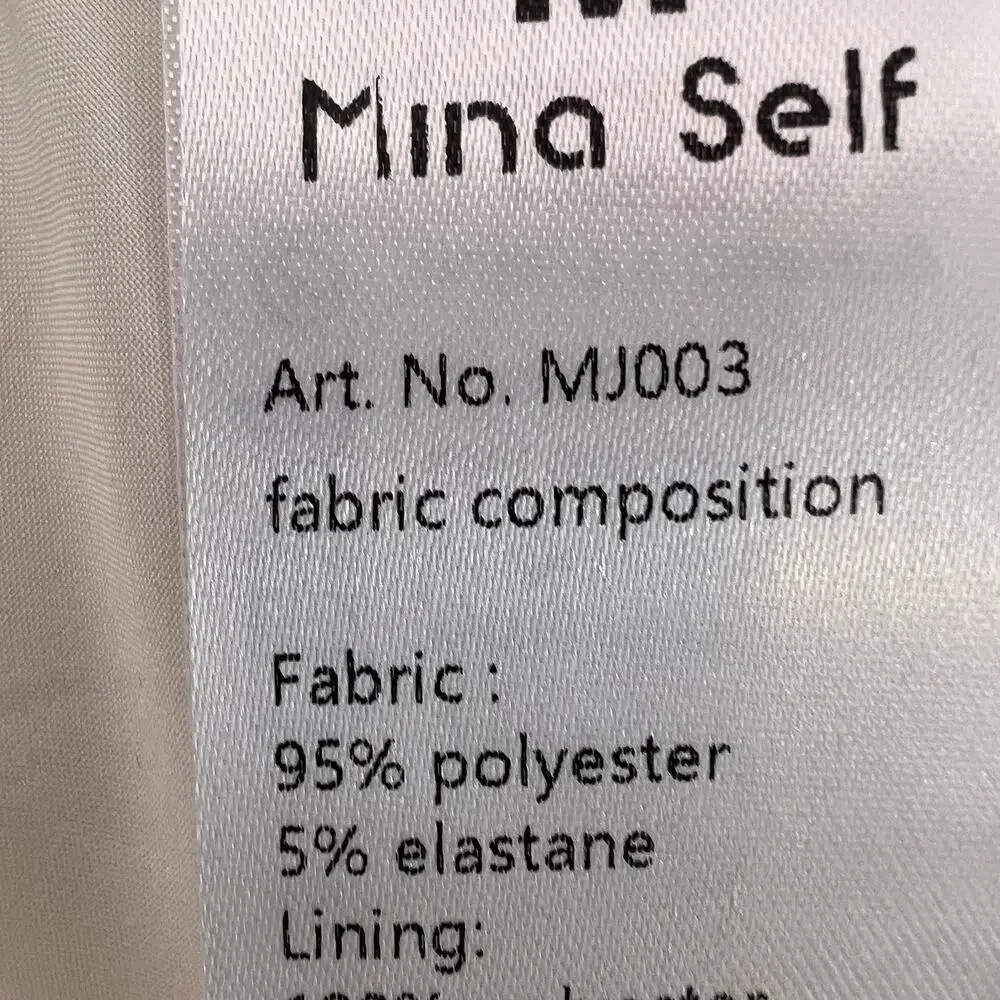 NWT Mina Self Women's Cream Structured V Neck Vest Sz S Preppy Spring Contempora